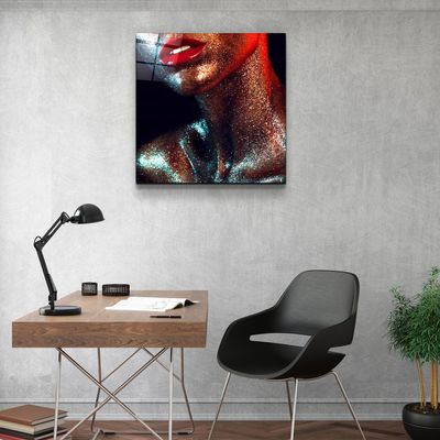 Other wall decoration - ・"Silvery Make Up"・Glass Wall Art | Artdesigna Glass Printing Wall Arts. - ARTDESIGNA