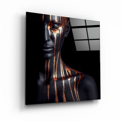 Autres décorations murales - ・"Abstract Makeup Artist"・Glass Wall Art | Artdesigna Glass Printing Wall Arts. - ARTDESIGNA