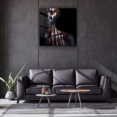 Autres décorations murales - ・"Abstract Makeup Artist"・Glass Wall Art | Artdesigna Glass Printing Wall Arts. - ARTDESIGNA