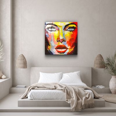 Other wall decoration - ・"Abstract Woman Portrait"・Glass Wall Art | Artdesigna Glass Printing Wall Arts. - ARTDESIGNA