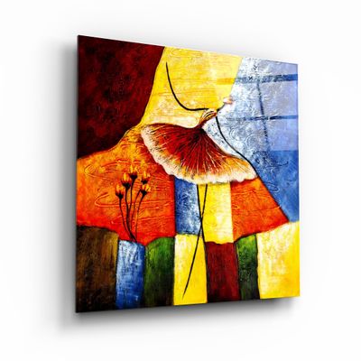 Other wall decoration - ・"Abstract Colorful Ballerina"・Glass Wall Art | Artdesigna Glass Printing Wall Arts. - ARTDESIGNA