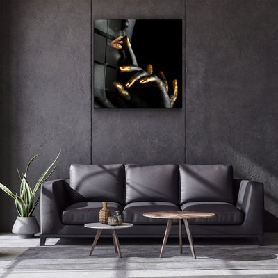 Autres décorations murales - ・"Abstract Makeup Artist - Hush"・Glass Wall Art | Artdesigna Glass Printing Wall Arts. - ARTDESIGNA