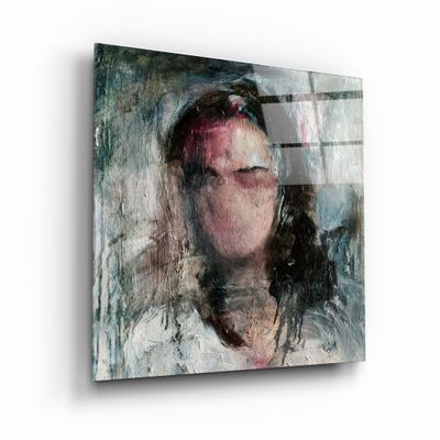 Other wall decoration - ・"Abstract Woman Oil Painting"・Glass Wall Art | Artdesigna Glass Printing Wall Arts. - ARTDESIGNA