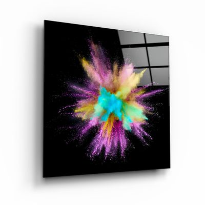 Other wall decoration - ・"Colorful Explosion"・Glass Wall Art | Artdesigna Glass Printing Wall Arts. - ARTDESIGNA