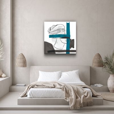 Autres décorations murales - ・"Abstract Woman Portrait Painting"・Glass Wall Art | Artdesigna Glass Printing Wall Arts. - ARTDESIGNA