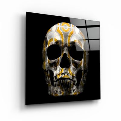Autres décorations murales - ・"Abstract Skull"・Glass Wall Art | Artdesigna Glass Printing Wall Arts. - ARTDESIGNA