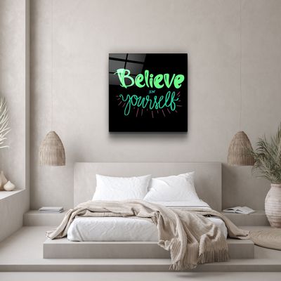 Autres décorations murales - ・"Believe Yourself"・Glass Wall Art | Artdesigna Glass Printing Wall Arts. - ARTDESIGNA