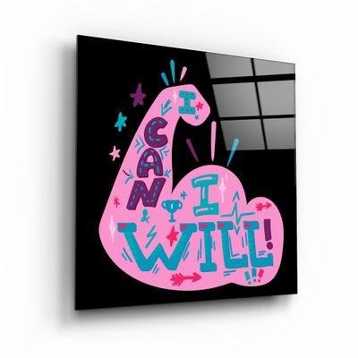 Other wall decoration - ・"I can I will"・Glass Wall Art | Artdesigna Glass Printing Wall Arts. - ARTDESIGNA