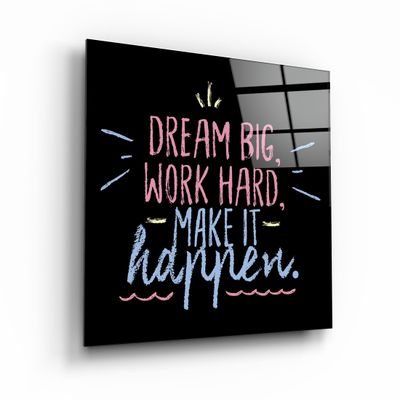 Autres décorations murales - ・"Make It Happen"・Glass Wall Art | Artdesigna Glass Printing Wall Arts. - ARTDESIGNA