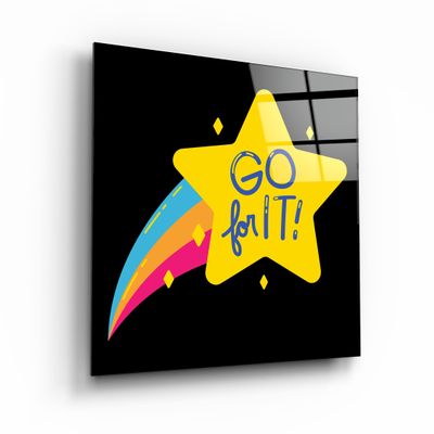 Other wall decoration - ・"Go For It"・Glass Wall Art | Artdesigna Glass Printing Wall Arts. - ARTDESIGNA