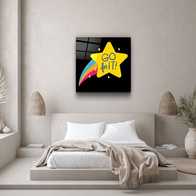 Autres décorations murales - ・"Go For It"・Glass Wall Art | Artdesigna Glass Printing Wall Arts. - ARTDESIGNA