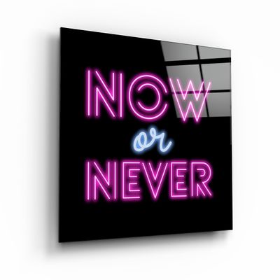 Other wall decoration - ・"Now or Never"・Glass Wall Art | Artdesigna Glass Printing Wall Arts. - ARTDESIGNA