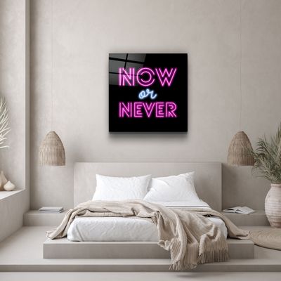Autres décorations murales - ・"Now or Never"・Glass Wall Art | Artdesigna Glass Printing Wall Arts. - ARTDESIGNA