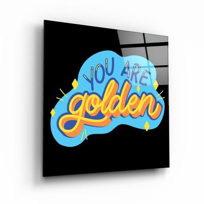 Other wall decoration - ・"You Are Golden"・Glass Wall Art | Artdesigna Glass Printing Wall Arts. - ARTDESIGNA