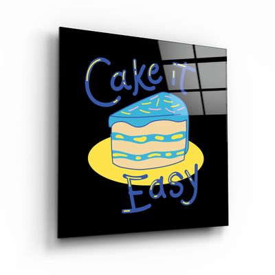 Autres décorations murales - ・"Cake it Easy"・Glass Wall Art | Artdesigna Glass Printing Wall Arts. - ARTDESIGNA