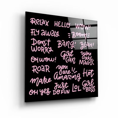 Autres décorations murales - ・"Words and Words"・Glass Wall Art | Artdesigna Glass Printing Wall Arts. - ARTDESIGNA