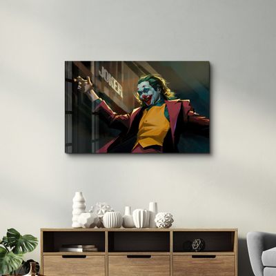 Autres décorations murales - Abstract Joker | Glass Wall Art - ARTDESIGNA