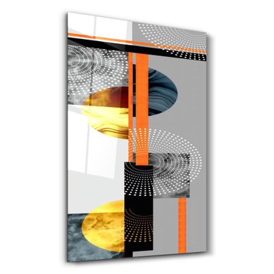 Other wall decoration - Abstract Shapes 1 | Glass Wall Art - ARTDESIGNA