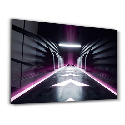 Autres décorations murales - Mystic Purple Gate | Glass Wall Art - ARTDESIGNA