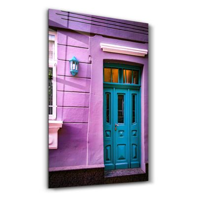 Autres décorations murales - Blue Door | Glass Wall Art - ARTDESIGNA