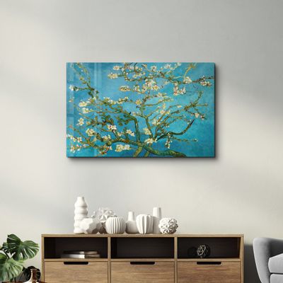 Autres décorations murales - Abstract Flowers 5 | Glass Wall Art - ARTDESIGNA