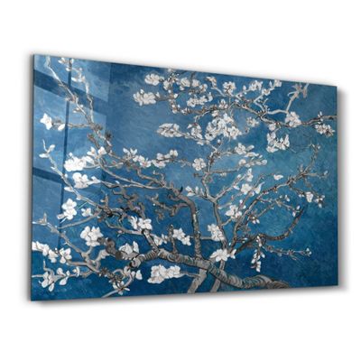 Other wall decoration - Abstract Flowers V3 | Glass Wall Art - ARTDESIGNA