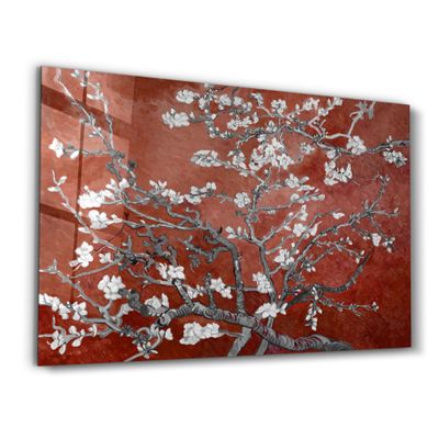 Other wall decoration - Abstract Flowers V5 | Glass Wall Art - ARTDESIGNA