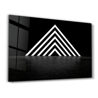 Autres décorations murales - Mystic Triangle Gate | Glass Wall Art - ARTDESIGNA