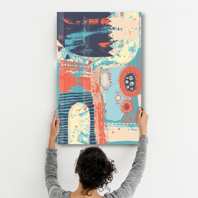 Autres décorations murales - Abstract Shapes V3 1 | Glass Wall Art - ARTDESIGNA