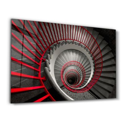 Autres décorations murales - Spiral Stairs | Glass Wall Art - ARTDESIGNA