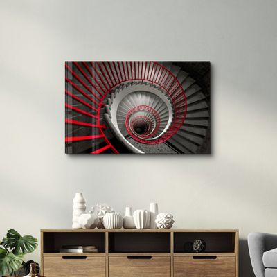 Autres décorations murales - Spiral Stairs | Glass Wall Art - ARTDESIGNA