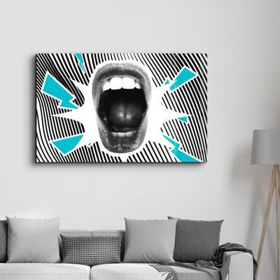 Other wall decoration - Abstract Scream | Glass Wall Art - ARTDESIGNA