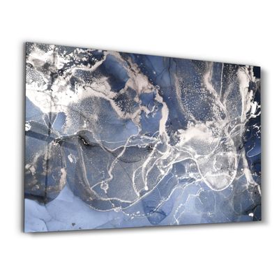 Other wall decoration - Marble Wave Pattern | Glass Wall Art - ARTDESIGNA