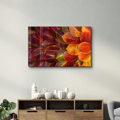 Autres décorations murales - Leaves 2 | Glass Wall Art - ARTDESIGNA
