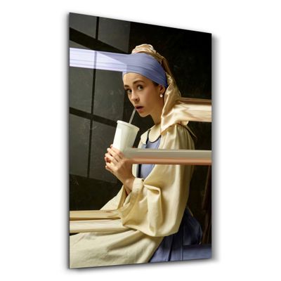 Other wall decoration - Surprised Woman | Glass Wall Art - ARTDESIGNA