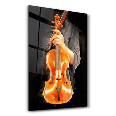 Autres décorations murales - Violin | Glass Wall Art - ARTDESIGNA