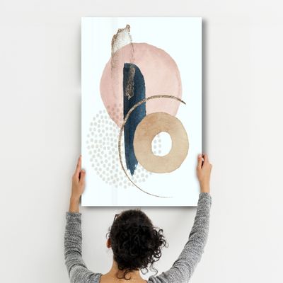 Autres décorations murales - Abstract Shapes V6 2 | Glass Wall Art - ARTDESIGNA