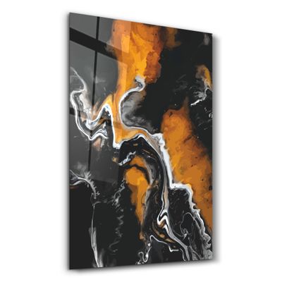 Other wall decoration - Abstract Shapes V8 | Glass Wall Art - ARTDESIGNA