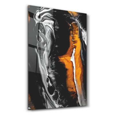 Autres décorations murales - Abstract Shapes V10 | Glass Wall Art - ARTDESIGNA