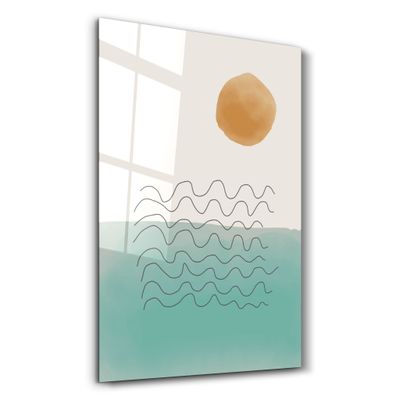 Other wall decoration - Abstract Shapes V14 | Glass Wall Art - ARTDESIGNA