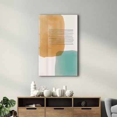 Other wall decoration - Abstract Shapes V16 | Glass Wall Art - ARTDESIGNA