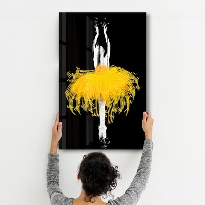 Other wall decoration - Abstract Ballerina 2 | Glass Wall Art - ARTDESIGNA