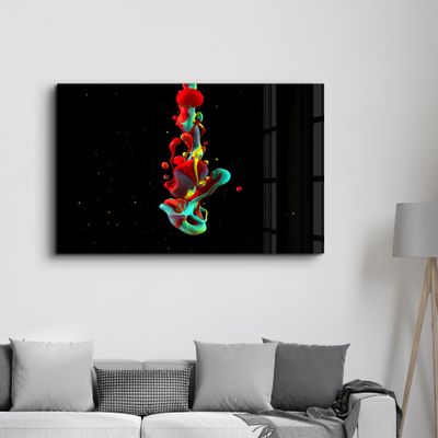 Autres décorations murales - Liquid Drops | Glass Wall Art - ARTDESIGNA