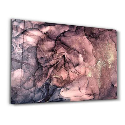 Other wall decoration - Purple Wave Pattern V3 | Glass Wall Art - ARTDESIGNA