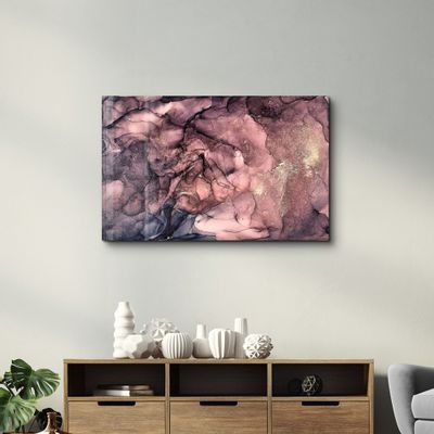 Other wall decoration - Purple Wave Pattern V3 | Glass Wall Art - ARTDESIGNA