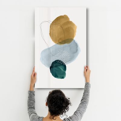 Autres décorations murales - Abstract Shapes V2 2 | Glass Wall Art - ARTDESIGNA