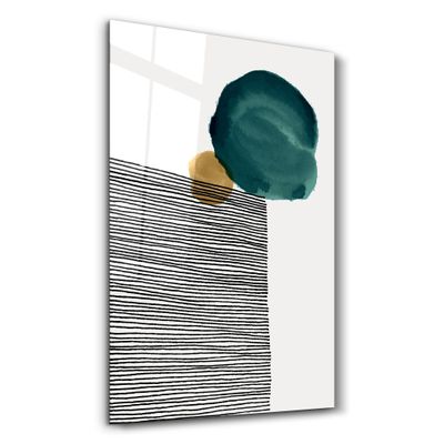 Other wall decoration - Abstract Shapes V3 3 | Glass Wall Art - ARTDESIGNA