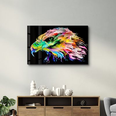 Other wall decoration - Colorful Eagle | Glass Wall Art - ARTDESIGNA