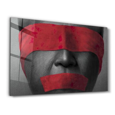 Other wall decoration - Covered in Red | Glass Wall Art - ARTDESIGNA
