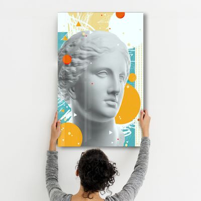 Autres décorations murales - Abstract Venus Statue | Glass Wall Art - ARTDESIGNA